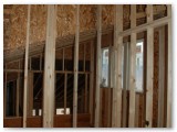 Construction of Chamberland Renovation-Interior Stripped for New Insulation and Drywall