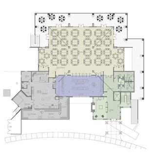 Gen1 Architectural Group:Upper Floor Plan - Dining & Fellowship Hall
